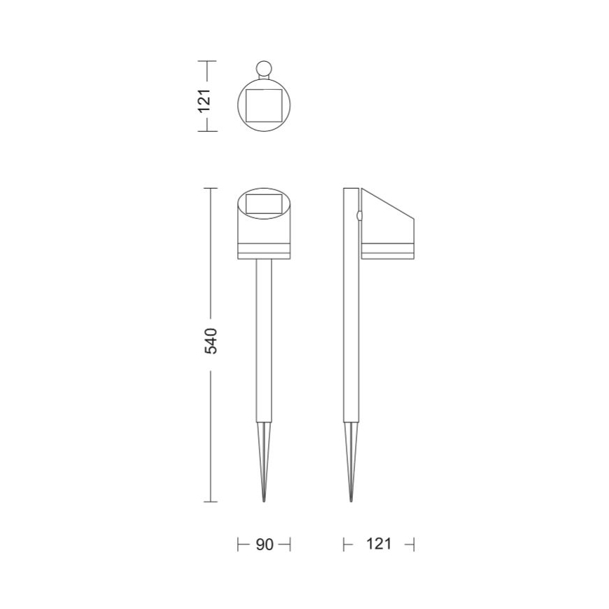 Philips - LED Solarna lampa FYCE LED/1,5W/3,7VIP44