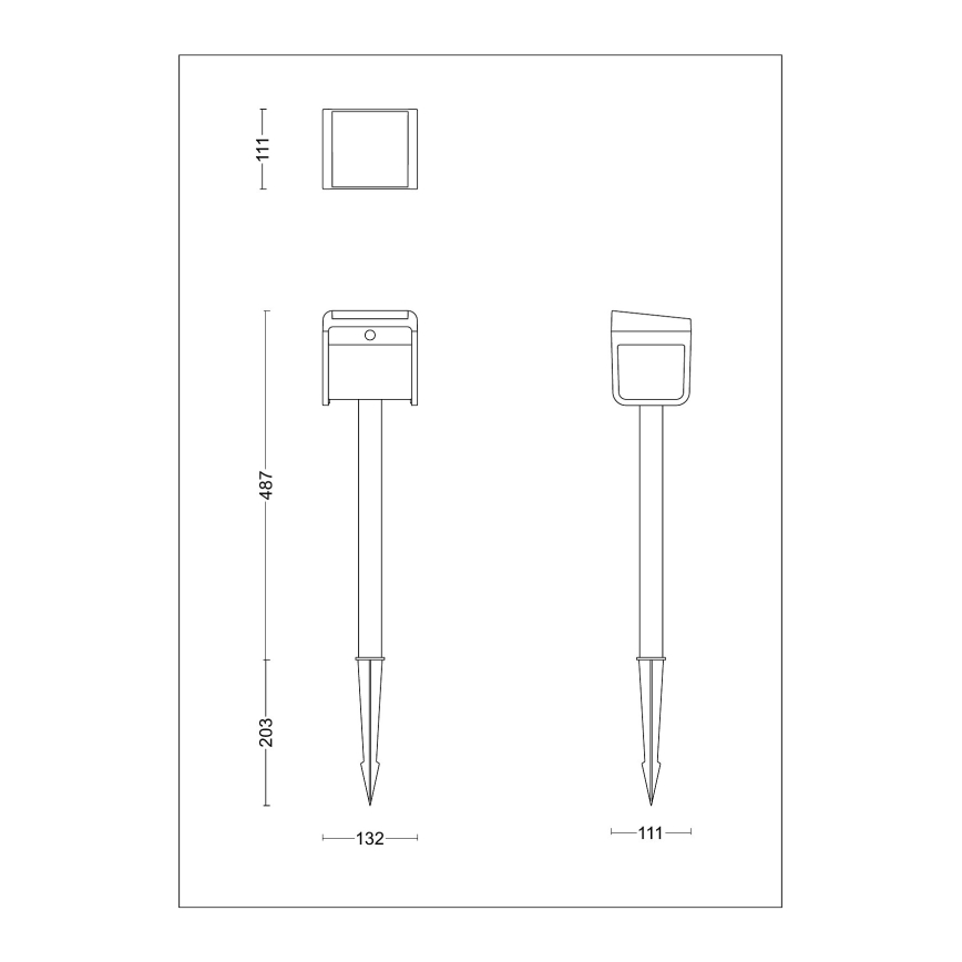 Philips - LED Solarna lampa sa senzorom EZRA LED/1,8W/3,7V 3000K IP44