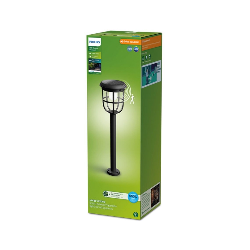 Philips - LED Solarna lampa sa senzorom RADII LED/1,3W/3,7V 2000 mAh 3000K IP44