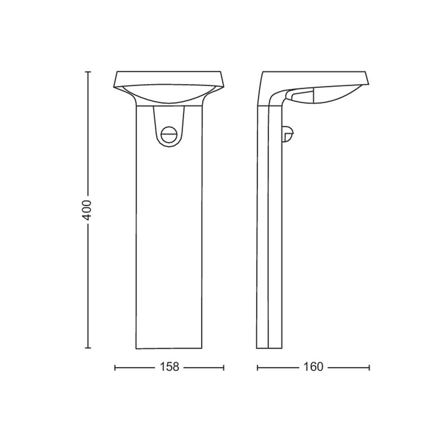 Philips - LED Solarna lampa sa senzorom LED/1,2W/4V 3000K IP44