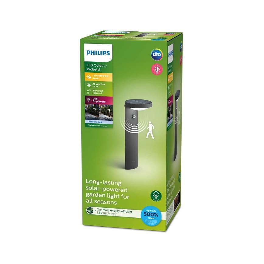 Philips - LED Solarna lampa sa senzorom LED/1,2W/4V 1800 mAh 4000K IP44