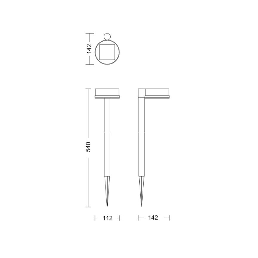 Philips - LED Solarna lampa VYNCE LED/1,5W/3,7V 1500 mAh IP44