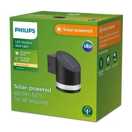Philips - LED Solarna zidna svjetiljka FYCE LED/1,5W/3,7V 1200 mAh IP44