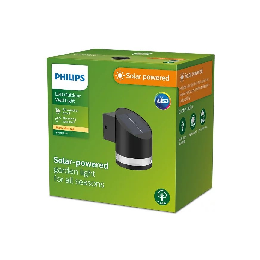 Philips - LED Solarna zidna svjetiljka FYCE LED/1,5W/3,7V 1200 mAh IP44