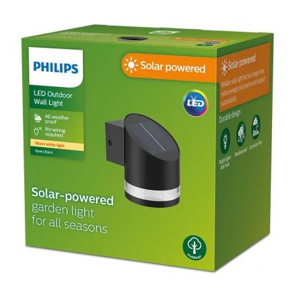 Philips - LED Solarna zidna svjetiljka FYCE LED/1,5W/3,7V IP44