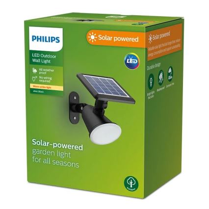 Philips - LED Solarna zidna svjetiljka JIVIX LED/1,4W/3,7V 1800 mAh IP44