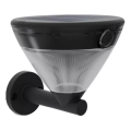 Philips - LED solarna zidna svjetiljka s senzorom KYNA LED/3,8W/3,7V 800 mAh 2700K IP44 crna