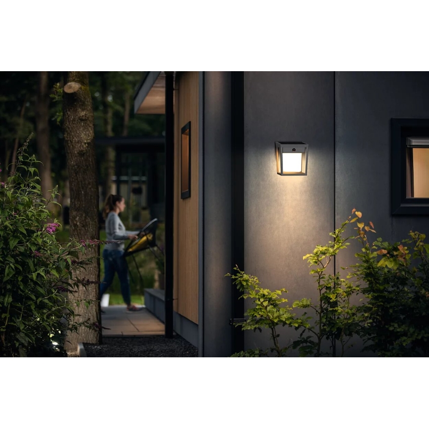 Philips - LED Solarna zidna svjetiljka sa senzorom BLAISE LED/1,5W/3,7V 3000K IP44