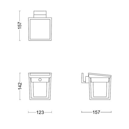 Philips - LED Solarna zidna svjetiljka sa senzorom BLAISE LED/1,5W/3,7V 3000K IP44