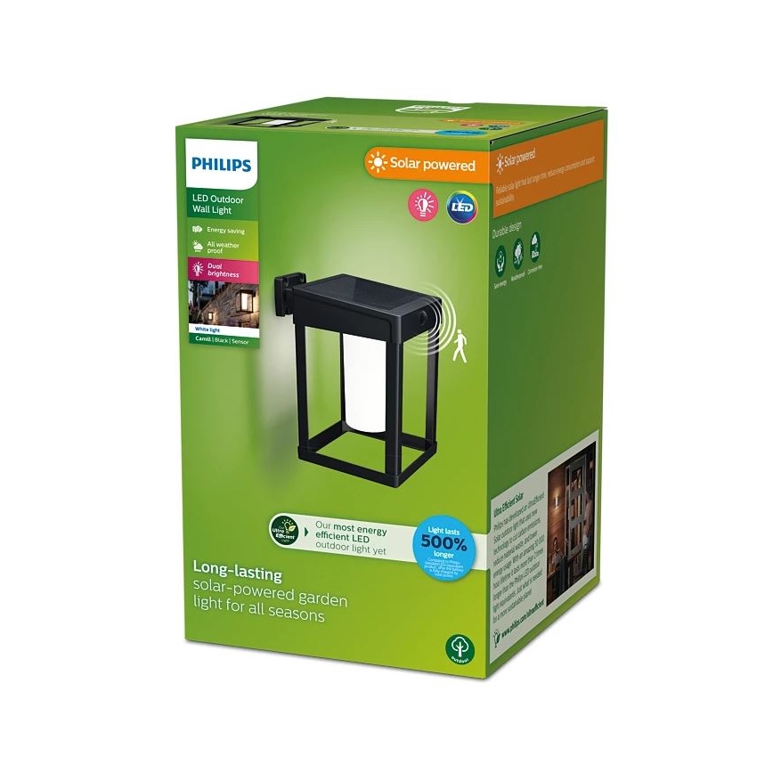 Philips - LED Solarna zidna svjetiljka sa senzorom CAMILL LED/1,4W/3,7V IP44