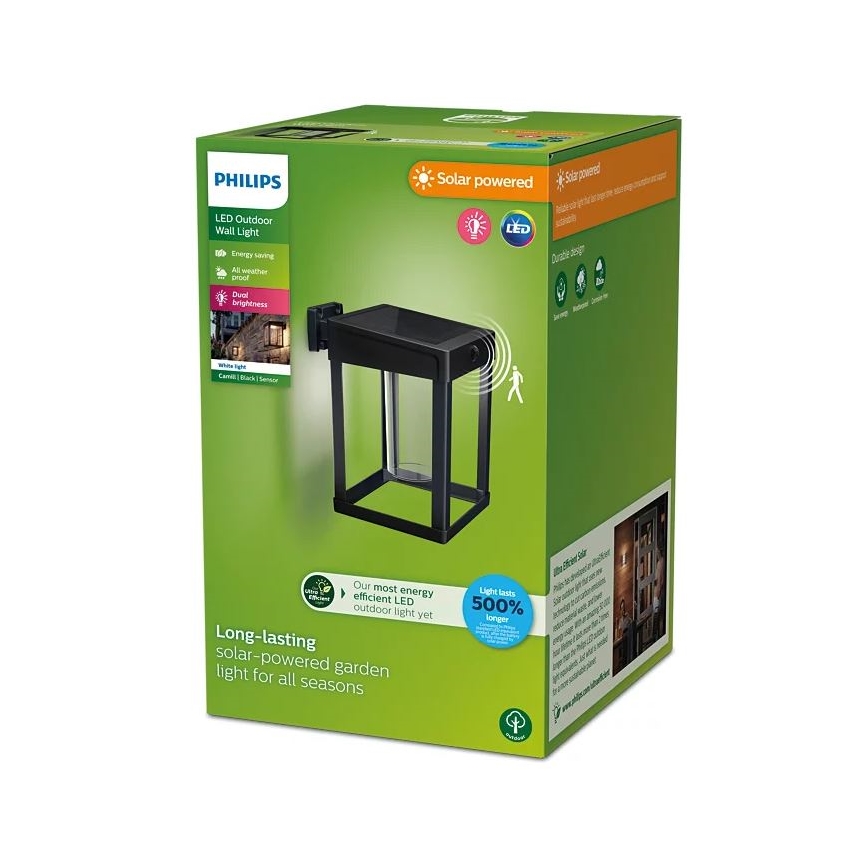 Philips - LED Solarna zidna svjetiljka sa senzorom CAMILL LED/1,4W/3,7V IP44