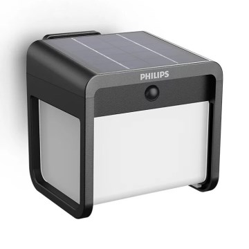 Philips - LED Solarna zidna svjetiljka sa senzorom EZRA LED/1,8W/3,7V 3000K IP44