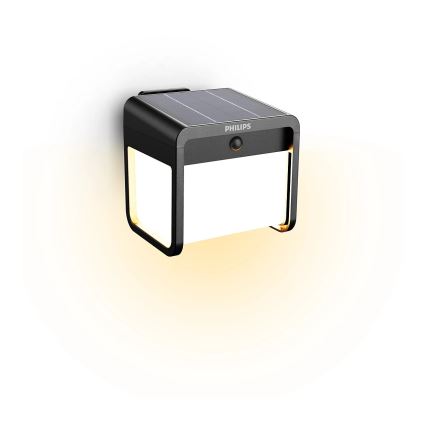 Philips - LED Solarna zidna svjetiljka sa senzorom EZRA LED/1,8W/3,7V 3000K IP44