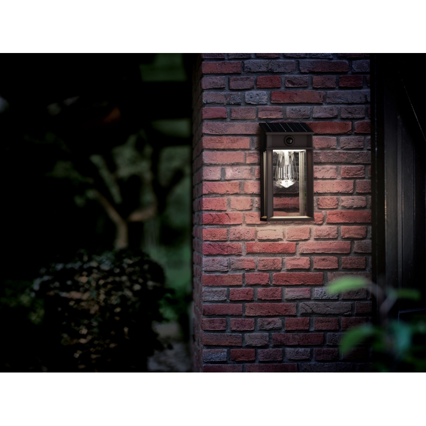 Philips - LED Solarna zidna svjetiljka sa senzorom GERI LED/3,2W/3,7V 2600 mAh 4000K IP44