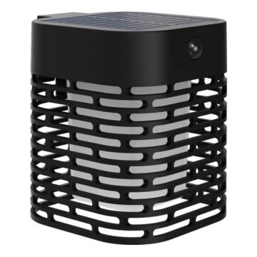 Philips - LED solarna zidna svjetiljka sa senzorom HARA LED/3,8W/3,7V 800 mAh 2700K IP44 crna