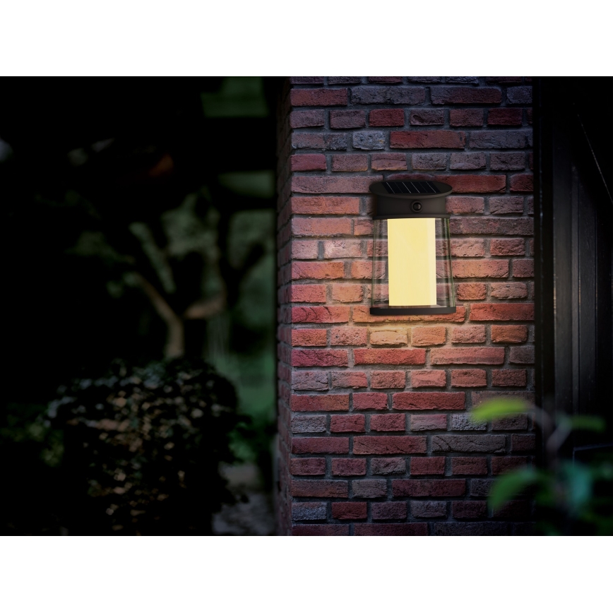 Philips - LED Solarna zidna svjetiljka sa senzorom JUDA LED/3,2W/3,7V 2600 mAh 2700K IP44