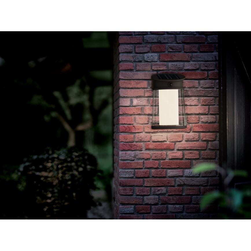 Philips - LED Solarna zidna svjetiljka sa senzorom JUDA LED/3,2W/3,7V 2600 mAh 4000K IP44