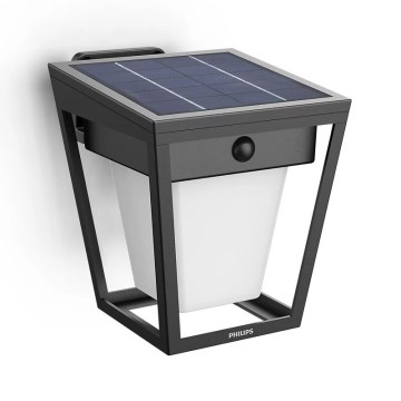 Philips - LED Solarna zidna svjetiljka sa senzorom NISSA LED/1,8W/3,7V 3000K IP44