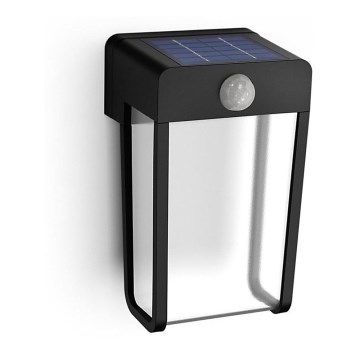 Philips - LED Solarna zidna svjetiljka sa senzorom SHROUD LED/2,3W/3,7V 600 mAh IP44