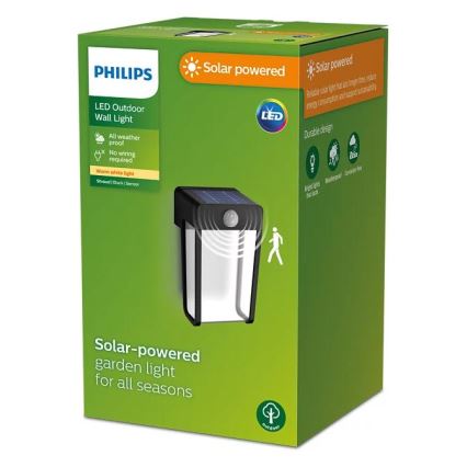 Philips - LED Solarna zidna svjetiljka sa senzorom SHROUD LED/2,3W/3,7V IP44