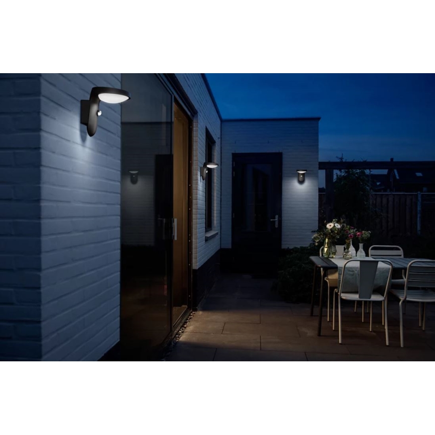 Philips - LED Solarna zidna svjetiljka sa senzorom LED/1,2W/4V 1800 mAh 4000K IP44