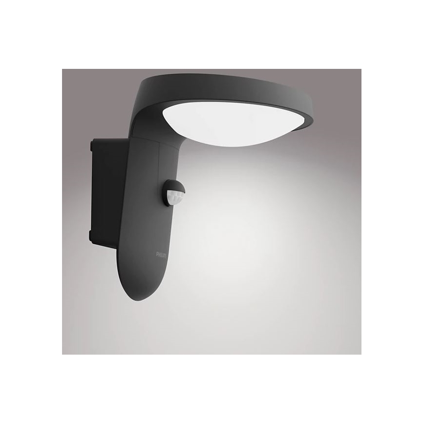 Philips - LED Solarna zidna svjetiljka sa senzorom za pokret i dan/noć LED/1,2W/4V 1800 mAh 4000K IP44