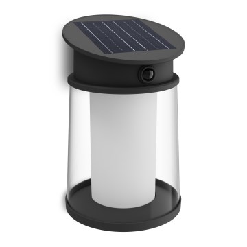 Philips - LED Solarna zidna svjetiljka sa senzorom za pokret i dan/noć JUDA LED/3,2W/3,7V 2600 mAh 2700K IP44