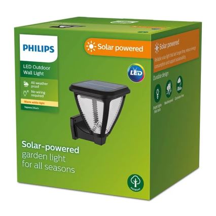 Philips - LED Solarna zidna svjetiljka VAPORA LED/1,5W/3,7V IP44