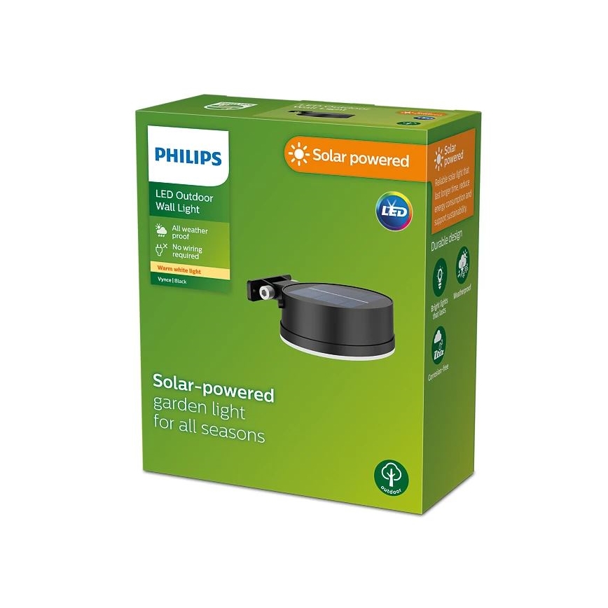 Philips - LED Solarna zidna svjetiljka VYNCE LED/1,5W/3,7V IP44