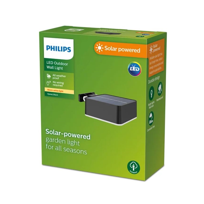 Philips - LED Solarna zidna svjetiljka VYNCE LED/1,5W/3,7V IP44
