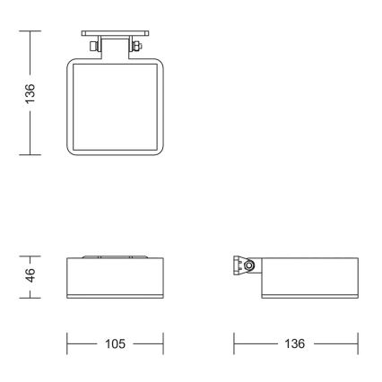 Philips - LED Solarna zidna svjetiljka VYNCE LED/1,5W/3,7V IP44