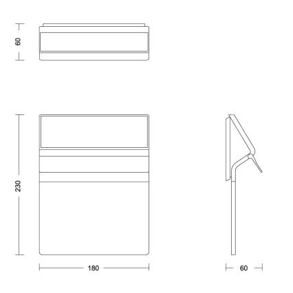 Philips - LED Solarni kućni broj ENKARA LED/0,2W/3,7V IP44