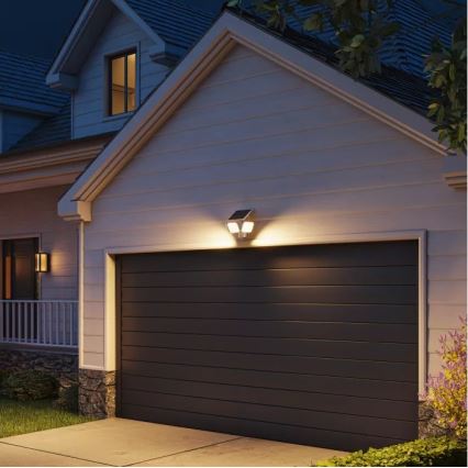 Philips - LED solarna zidna svjetiljka sa senzorom ZYREN LED/24,5W/3,7V 2600 mAh 3000K IP65 bijela