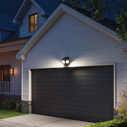 Philips - LED solarna zidna svjetiljka sa senzorom ZYREN LED/24,5W/3,7V 2600 mAh 3000K IP65