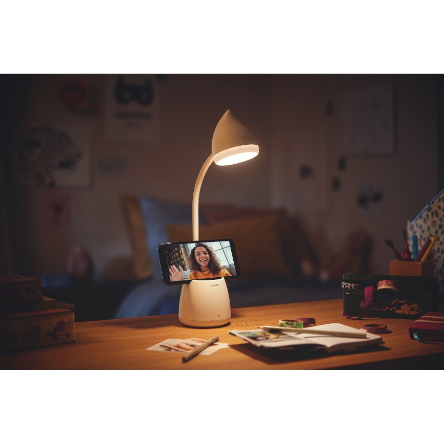 Philips - LED Prigušiva stolna lampa na dodir HAT LED/4,5W/5V 1800 mAh 3000/4000/5700K CRI 90