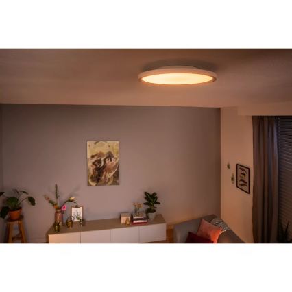 Philips - Prigušivo LED stropno svjetlo Hue AURELLE LED/21W/230V 2200-6500K Ø 39,5 cm bijelo