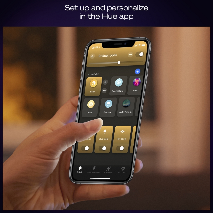 Philips - Prigušivo LED stropno svjetlo Hue AURELLE LED/21W/230V 2200-6500K Ø 39,5 cm bijelo