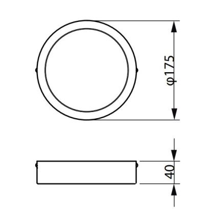 Philips - LED Stropna svjetiljka LEDINAIRE LED/10,5W/230V 3000K IP40