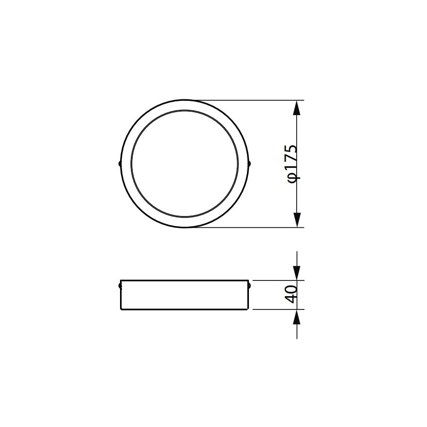 Philips - LED Stropna svjetiljka LEDINAIRE LED/10,5W/230V 3000K IP40