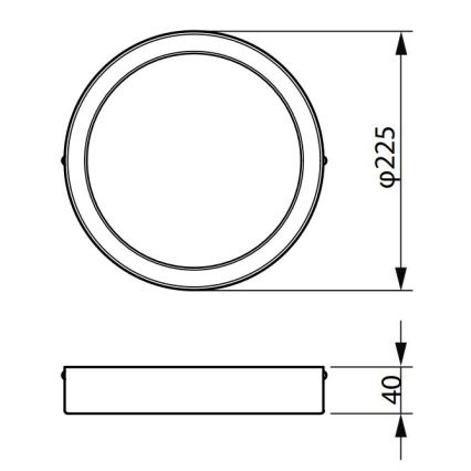 Philips - LED Stropna svjetiljka LEDINAIRE LED/19,5W/230V 3000K IP40