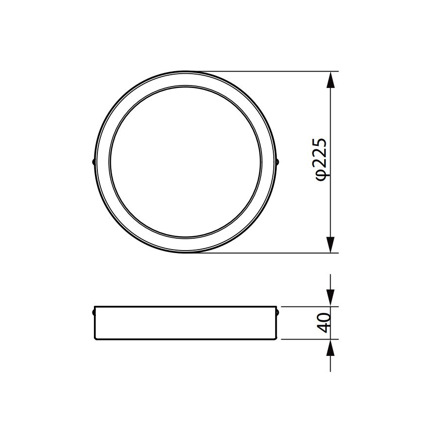 Philips - LED Stropna svjetiljka LEDINAIRE LED/19,5W/230V 3000K IP40
