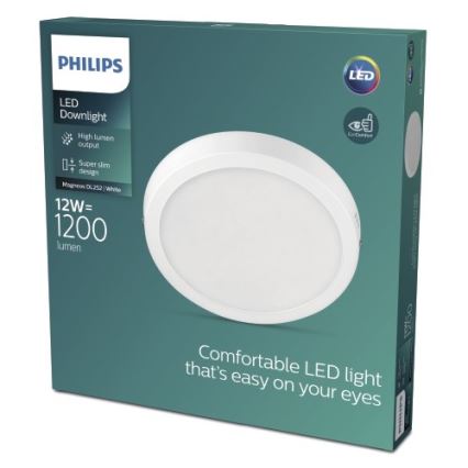 Philips - LED Stropna svjetiljka LED/12W/230V 2700K bijela