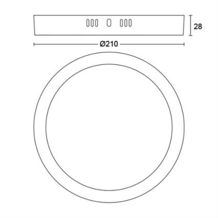 Philips - LED Stropna svjetiljka LED/12W/230V 2700K bijela