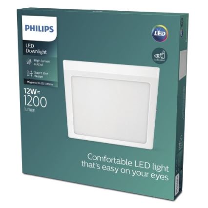 Philips - LED Stropna svjetiljka LED/12W/230V 2700K bijela