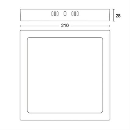 Philips - LED Stropna svjetiljka LED/12W/230V 2700K bijela