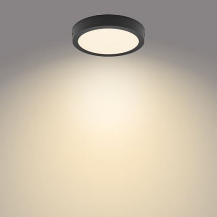 Philips - LED Stropna svjetiljka LED/12W/230V 2700K crna
