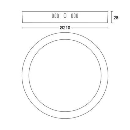 Philips - LED Stropna svjetiljka LED/12W/230V 2700K crna