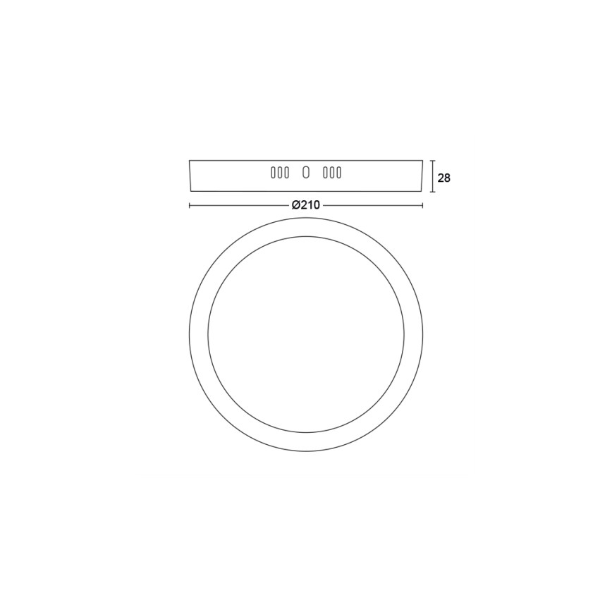 Philips - LED Stropna svjetiljka LED/12W/230V 2700K crna