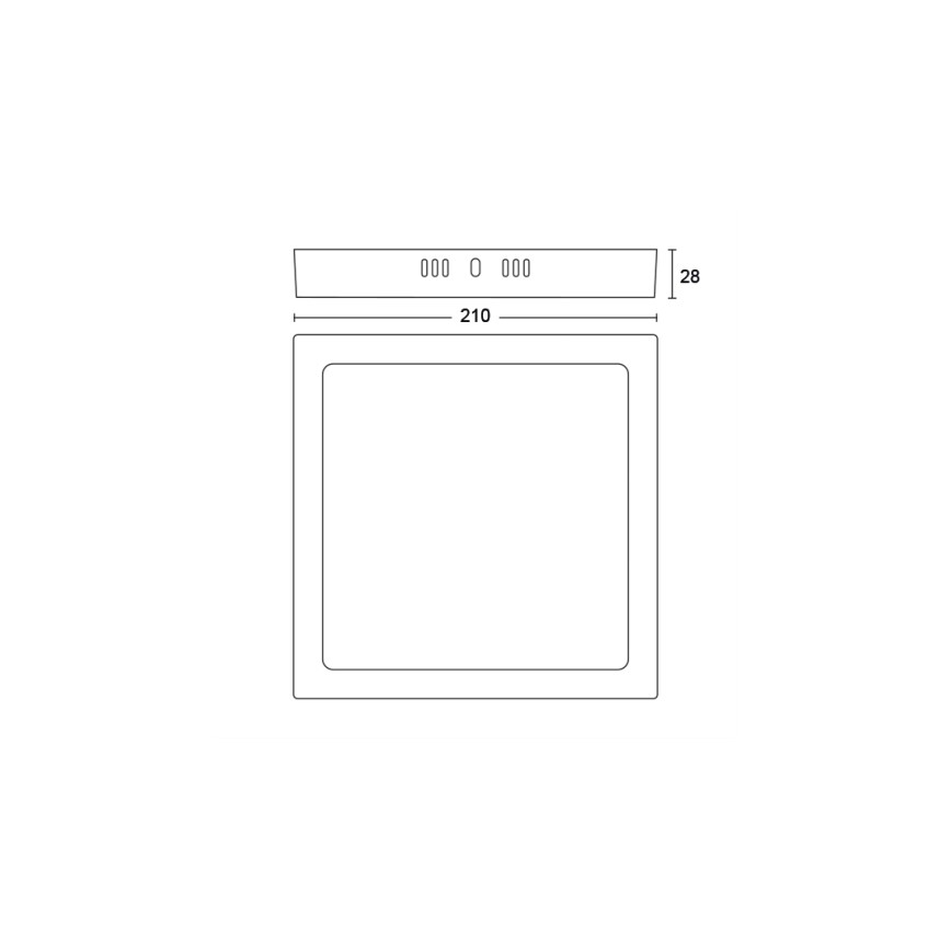 Philips - LED Stropna svjetiljka LED/12W/230V 2700K crna