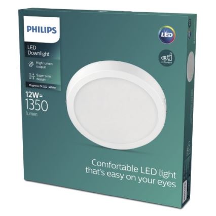 Philips - LED Stropna svjetiljka LED/12W/230V 4000K bijela